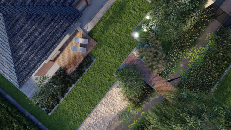 Ogródek z lotu ptaka - Dąbrowa Górnicza