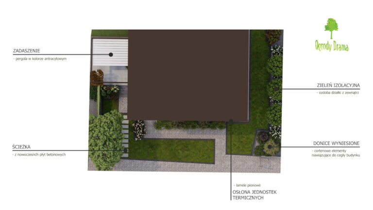 Projekt - koncepcja ogrodu w Rudzie Śląskiej